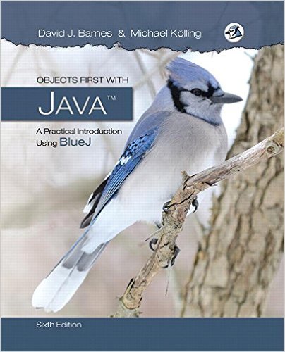 Cover of Java/BlueJ book