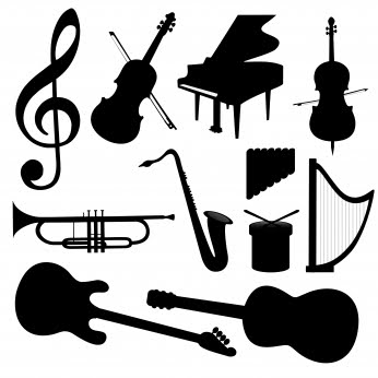 Musical Instrument Silhouettes